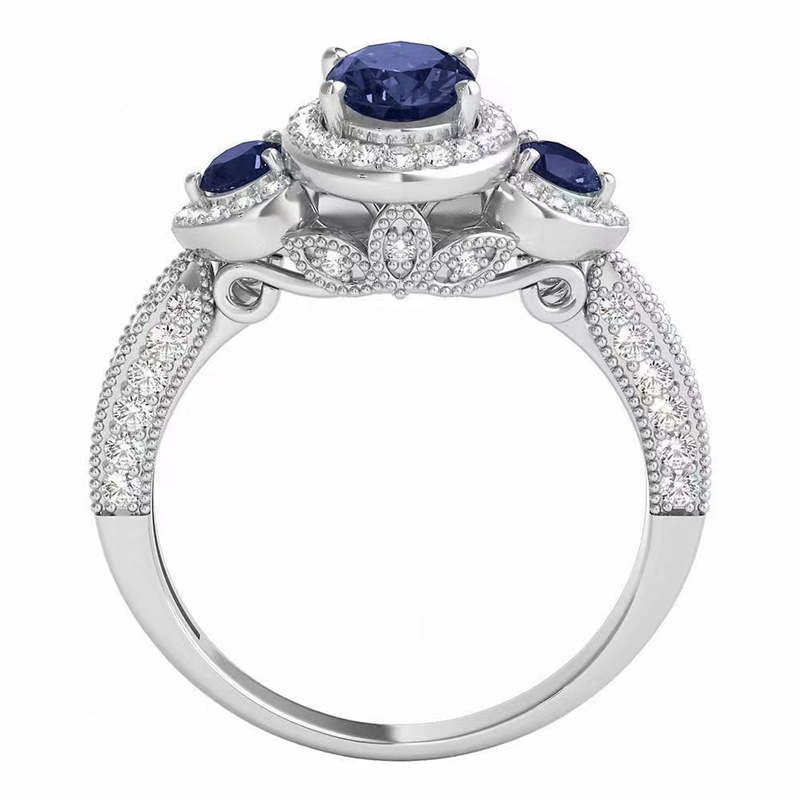 MW636 Milletflower Sapphire Ring