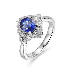 MW647 Mandala Sapphire Ring