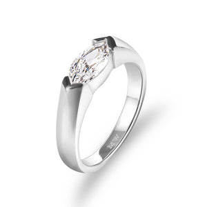 MW906 Persimmon Moissanite Ring