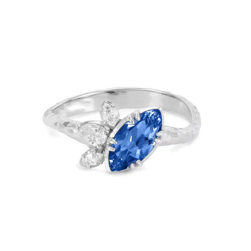 MW632 Glitter Sapphire Ring