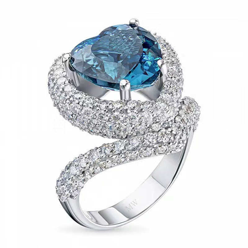 MW628 Echinacea Sapphire Ring
