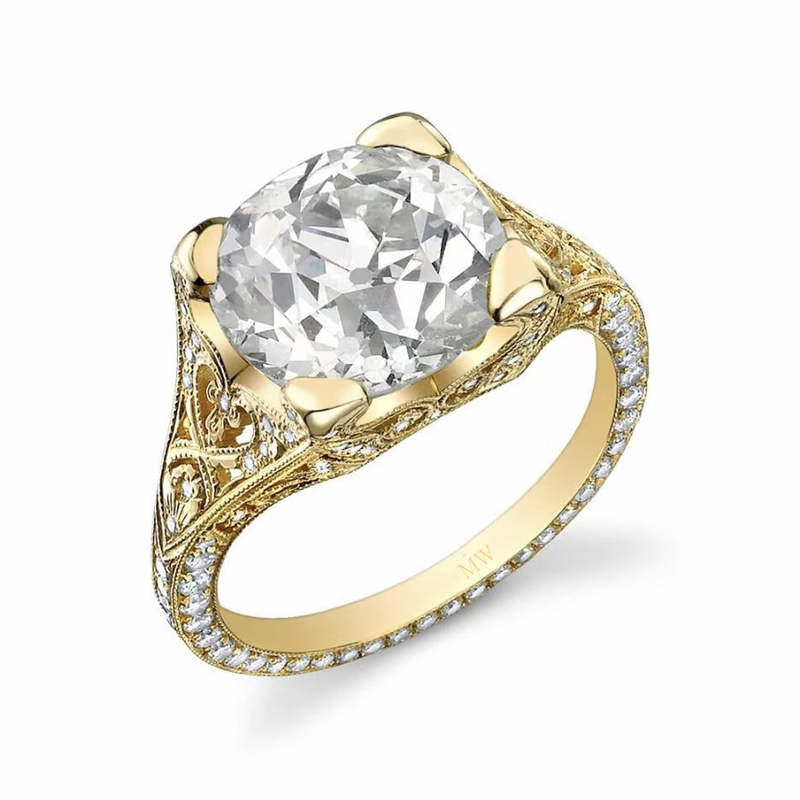 MW911 Canary Moissanite Ring