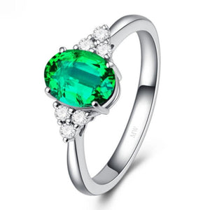 Anello con smeraldo MW607 Bauhinia