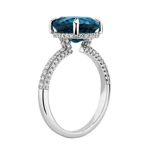 MW615 Bluntleaf Sapphire Ring
