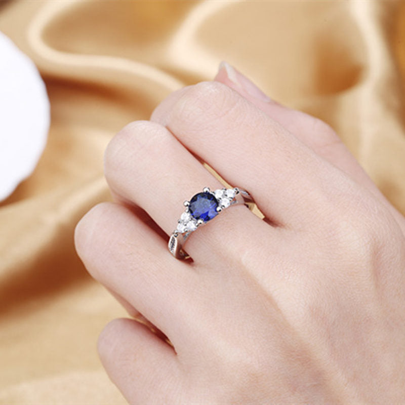 MW60 Waves Sapphire Ring
